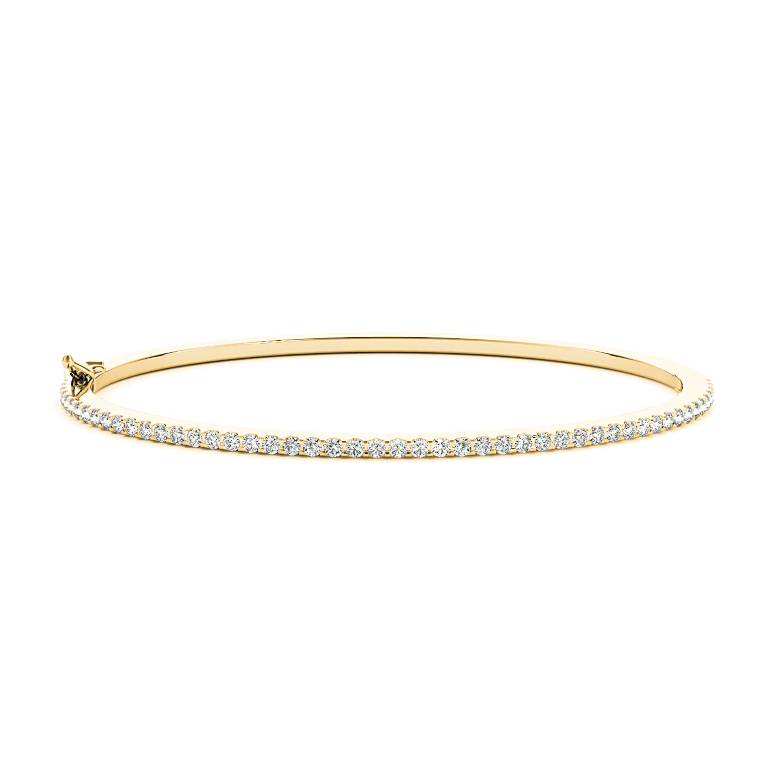 0.85 ctw Round Diamond Classic Bangle Bracelet-VIRABYANI